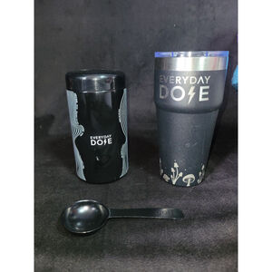 Everyday Dose Mushroom Coffee Tumbler 20oz + Canister & Scoop Set